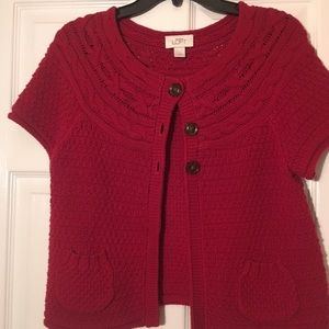 Red Anne Taylor loft top , Size medium